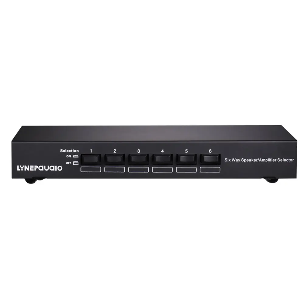 

B898 Professional Six-Way Stereo Speaker / Amplifier Comparator Bidirectional Selection Switch Switcher
