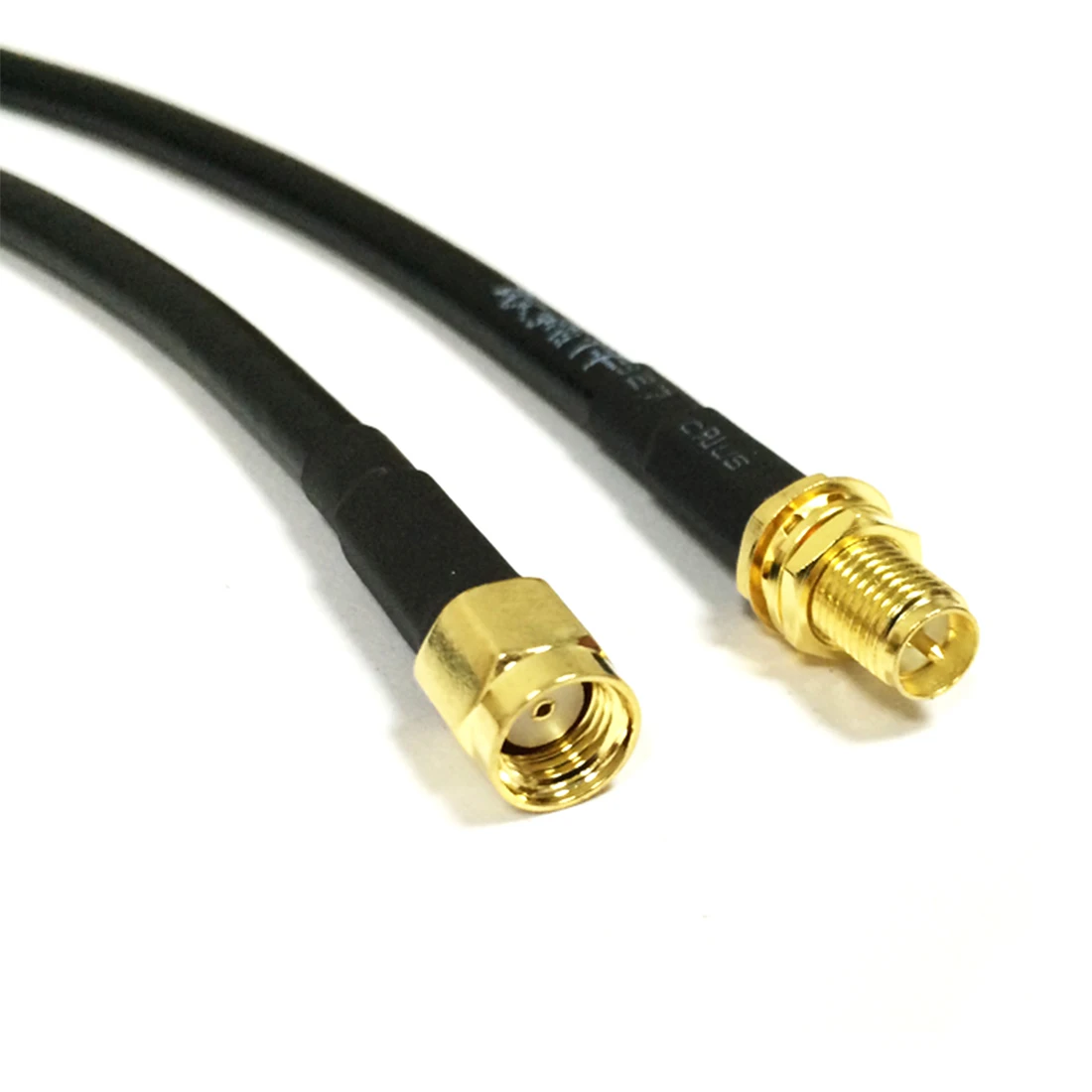 WIFI Antenna Cable RP-SMA Male Plug Inner Hole To RP-SMA Female Jack Convertor Pigtail Adapter RG58 50CM 20"