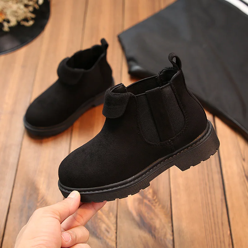 Fashion Autumn Winter New Kids Ankle Boots For Big Girls Winter Snow Boots Children Shoes 3 4 5 6 7 8 9 10 11 12 Year Old