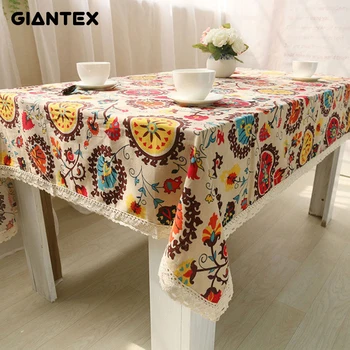 

Bohemian Table Cloth Cotton Linen Tablecloth Rectangular Tablecloths Dining Table Cover Obrus Tafelkleed mantel mesa nappe U0997
