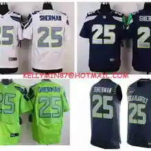 Стилизованный, высокое качество, Сиэтл Рихард Шерман для мужской Джерси