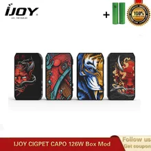 Электронная сигарета IJOY Cigpet Capo 126 Вт коробка мод Питание от двух батарей 18650 против Drag 2 Dovpo M VV Vape моды