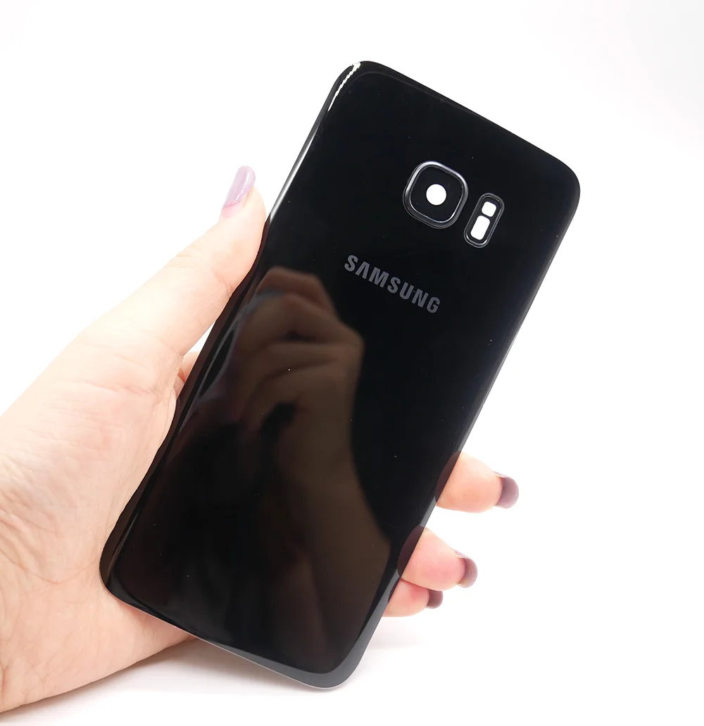 Samsung Galaxy S7 G930F/S7 EDGE G935F Задняя стеклянная крышка батареи Задняя Дверь Корпус чехол samsung S7 Edge Задняя стеклянная крышка