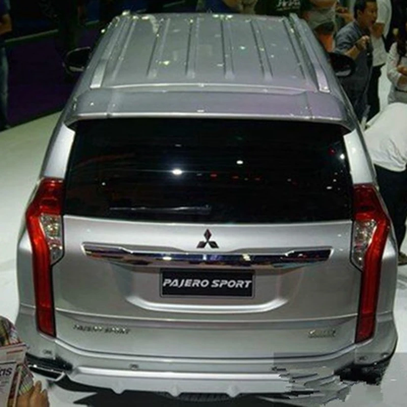

ABS Plastic Unpainted Primer Rear Trunk Wing Spoiler Fit For Mitsubishi Pajero Sport Spoiler 2016 2017 2018 Car Styling