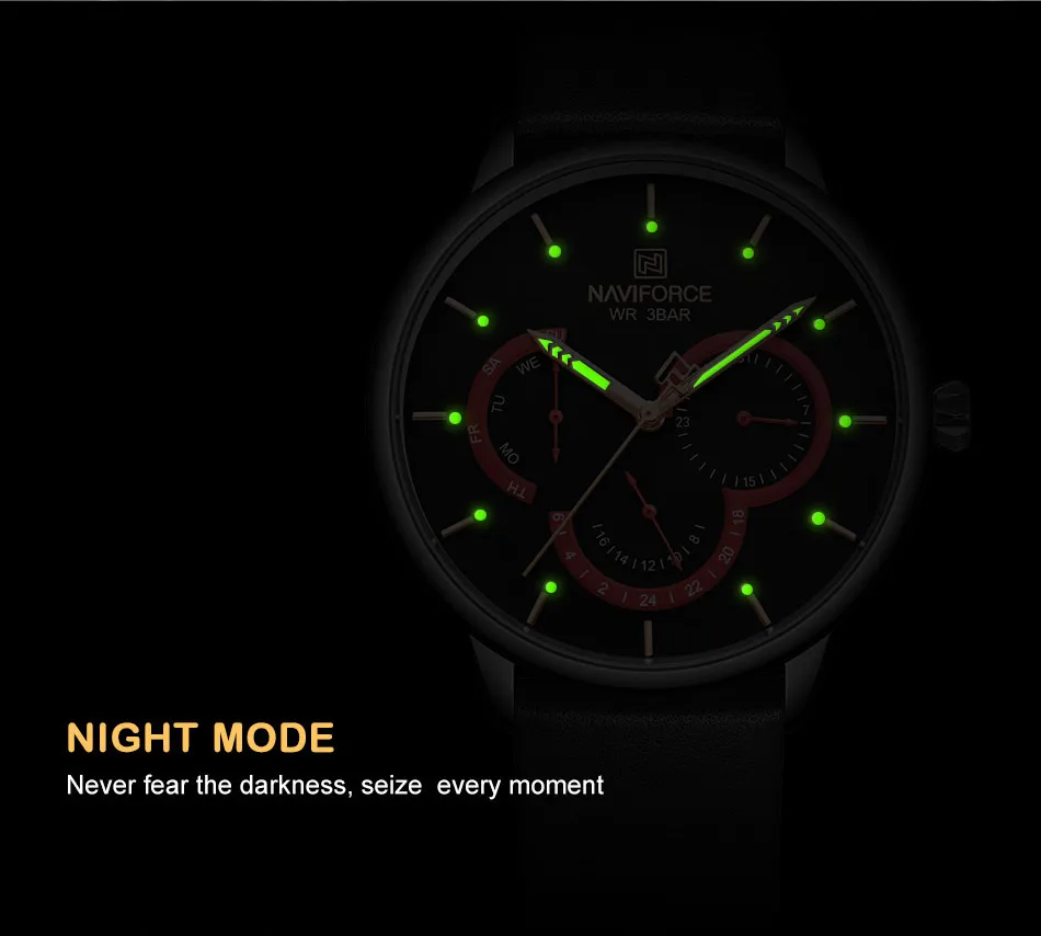 Топ люксовый бренд NAVIFORCE мужские часы Модные Кожаные Бизнес Кварцевые мужские спортивные водонепроницаемые наручные часы Relogio Masculino