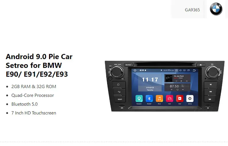 Clearance Eonon 7" Android 9.0 Car Head Unit radio 2G RAM 32G Car GPS Navigation Bluetooth 5.0 4G Wi-Fi DVD Player for BMW E90/E91/E92/E93 0 Clearance Eonon 7" Android 9.0 Car Head Unit radio 2G RAM 32G Car GPS Navigation Bluetooth 5.0 4G Wi-Fi DVD Player for BMW E90/E91/E92/E93 0