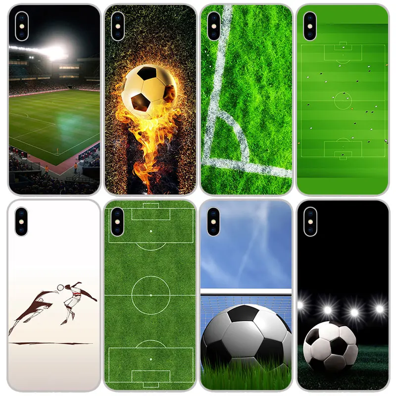 Soccer football Silicone Soft TPU Cases Covers For iPhone 11 Pro XS Max X XR 8 7 6S Plus 5S SE 4S Silicon Case Cover |