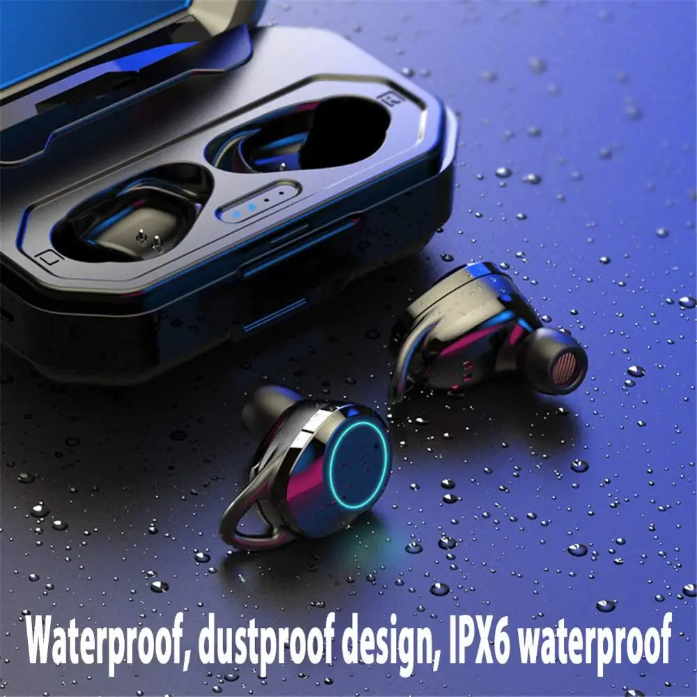 T9 TWS Bluetooth V5.0 наушники 9D стерео X6 Беспроводные наушники IPX7 водонепроницаемые 7000 мАч светодиодный внешний Смарт-аккумулятор держатель телефона
