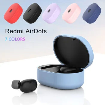 

Silicone Case Earphone Cover For Xiaomi MI Redmi AirDots Headphones Cover TWS Bluetooth Earphone Wireless Headset Shell