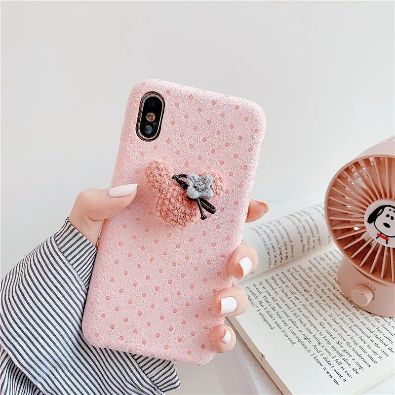 Милый тканевый чехол для iphone 11 Pro Max XR XS Max X 6 6S 7 8 Plus с милой шляпой - Цвет: Style 1