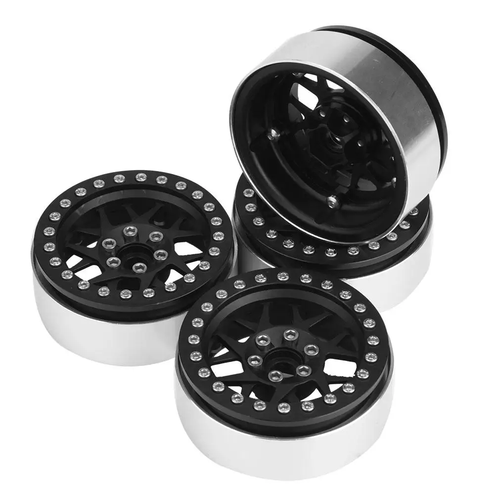 4pcs 2.2" RC Car Wheel Hub Universal Metal Beadlock Wheel Rim Hubs for