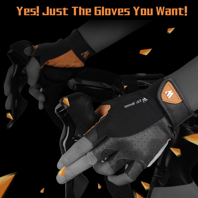 Guanti Ciclismo Mezze Dita - Antiscivolo E Traspiranti Per Bici, Moto, Palestra