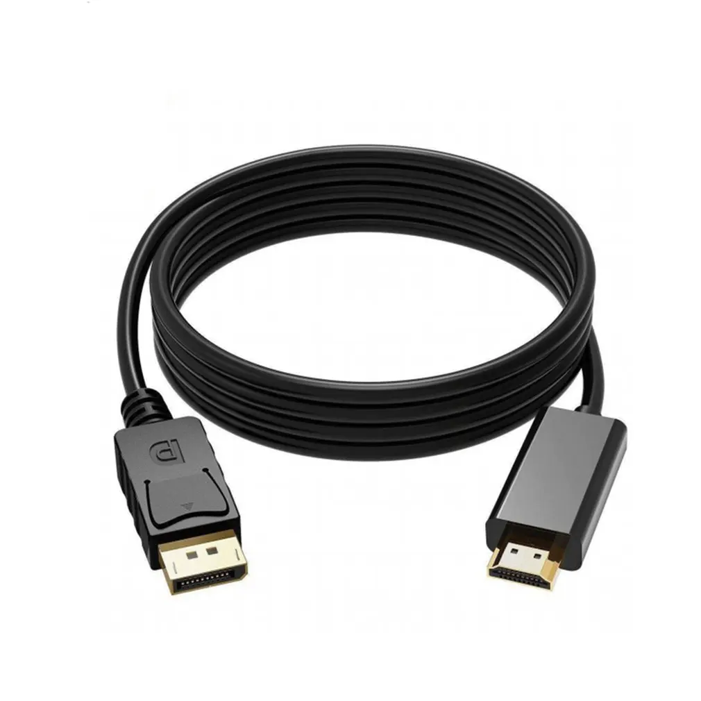 1,8 м Дисплей порт мужской DP к HDMI Мужской кабель адаптер конвертер 4 к ноутбук ПК Ноутбук HD ТВ кабель конвертер