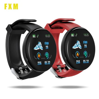 D18 Smart Watch Bluetooth Waterproof Smart Bracelet Heart Rate Blood Pressure Sport Tracker Pedometer SmartWatch For Men Women bluetooth smart watch men women blood pressure round smartwatch watch waterproof sport tracker pedometer for android ios