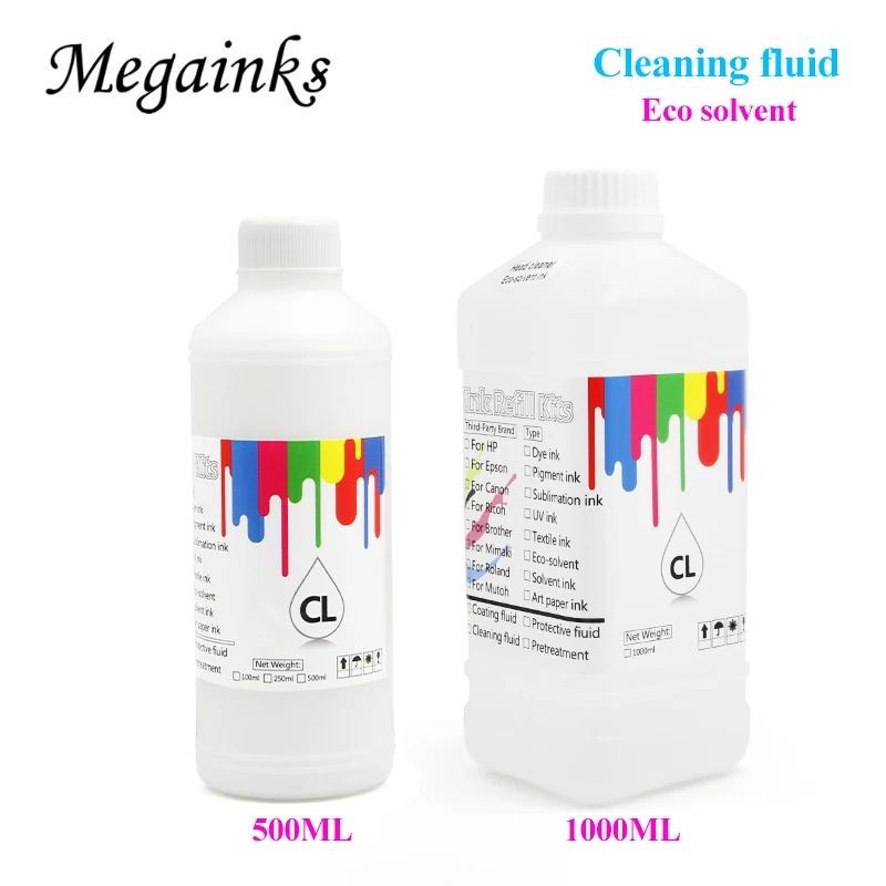 1000ML500MLEcoSolventInkPrintHeadCleaningLiquidforEpsonfor