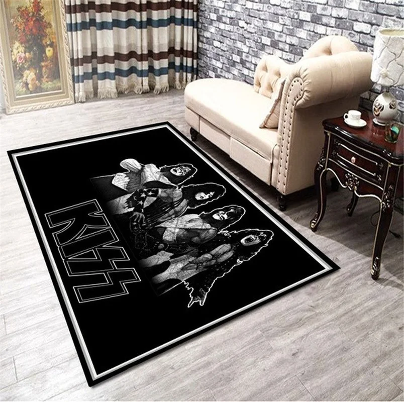 Alfombra de banda musical para sala de estar, felpudo grande, rectangular,  suave, Rock and Roll AC-DC - AliExpress