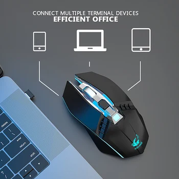 

Wireless Gaming Mouse Rechargeable LED Light Optical Mice for PC PR Sale