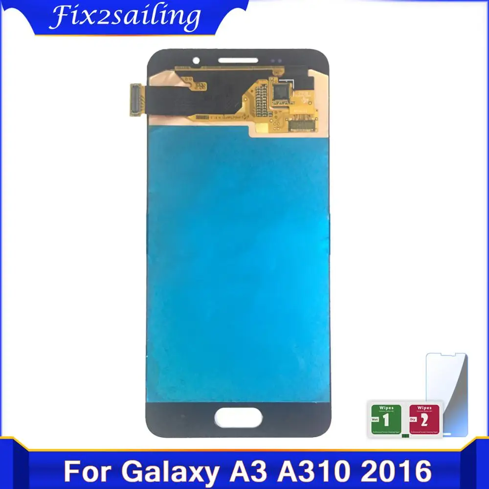 Супер Amoled жк дисплей для SAMSUNG Galaxy A3 A310 LCD SM A310F сенсорный экран дигитайзер в сборе