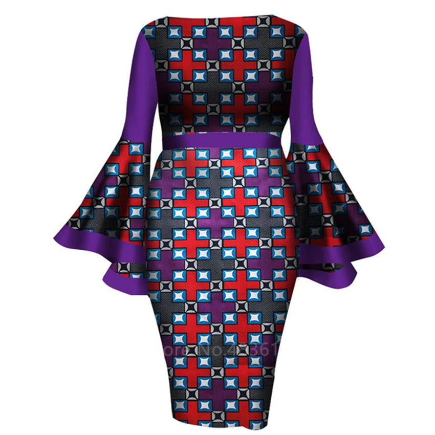

African Dresses for Women 2020 News Ankara Style Dahsiki Fashion Full Sleeve Autumn Cotton African Ladies Clothes Wax Print Plus