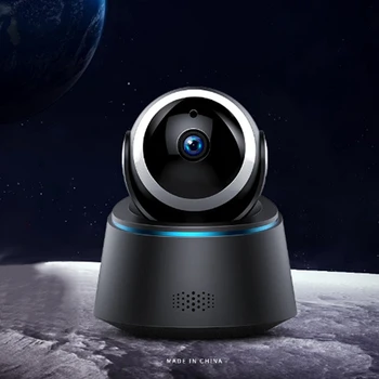 

Indoor Camera 1080P HD Wifi Network Monitor Mobile Phone Remote Monitoring Night Vision Motion Monitoring(EU Plug)