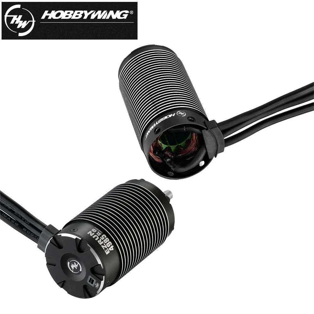HobbyWing EZRUN SL 4985-1650KV/5687-1100KV 4-Pole Sensorless Brushless Motor With MAX6 160A Waterproof ESC For 1/6 1/7 RC Car