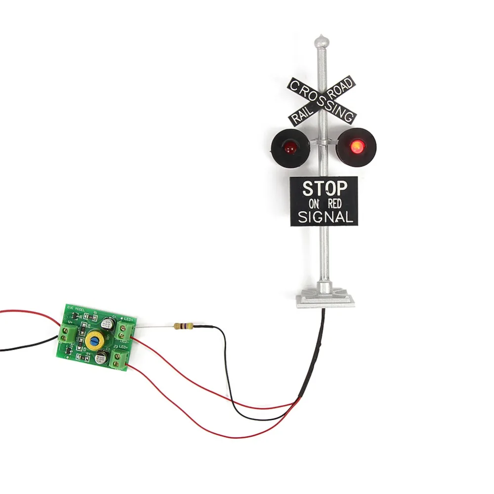 circuit board flasher #2SL4 HO scale railroad crossing signal 4 LEDs 1 x OO