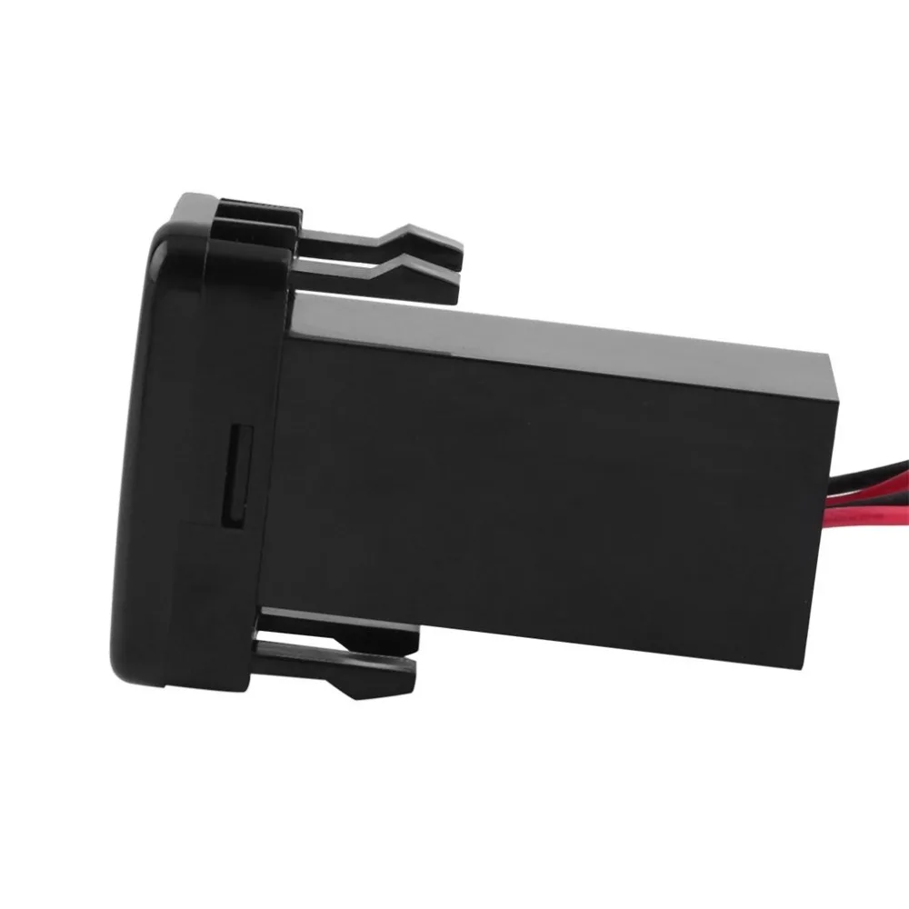 Для TOYOTA VIGO 12 В Портативный двойной USB зарядное устройство розетка приборная панель зарядное устройство для сотового телефона аудио адаптер Специальный дизайн для TOYOTA VIGO