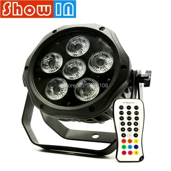 

6*15W LED Par Wash Light Battery Wireless Remote DMX512 Luce DJ Disco Party Nightclub Pub Stage Lighting Effect With Flightcase