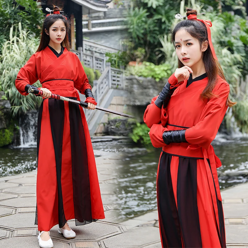 Chinesisch Antike Han Fu Kleid Damen Bühne Tanz Kostüm Performance Cosplay 