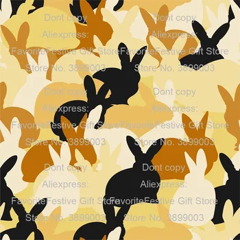 

soft breeze gilt fabric with fortune cat rabbit print, handmade DIY quilting bag tissue Quilting Material ForBaby&Children