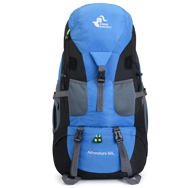 Blue 50L Открытый походный рюкзак Водонепроницаемый Треккинг рюкзак Кемпинг Охота Альпинизм спорт Рыбалка рюкзаки походный рюкзак - Цвет: Blue