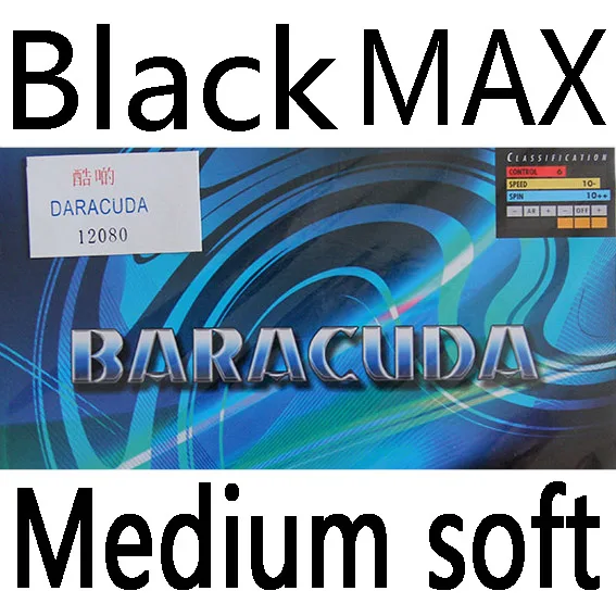 Black MAX Med soft Donic Baracuda Pips-inTable теннисные резиновые прыщи для пинг-понга с губкой Tenis De Mesa - Цвет: Black MAX Med soft