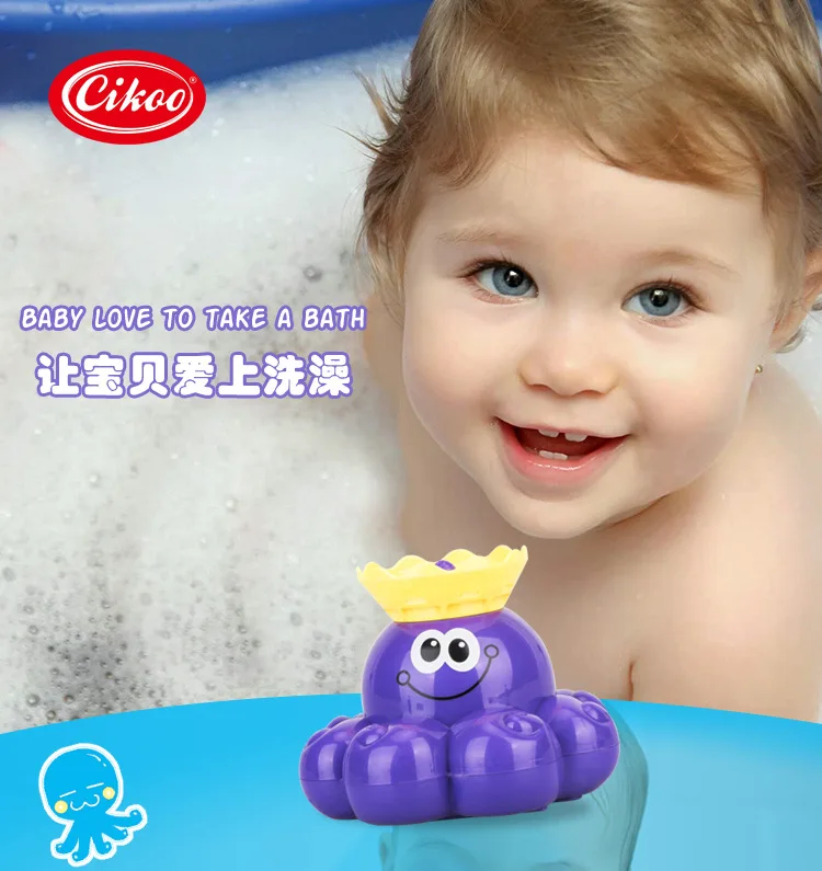 CIKOO КИТ Осьминог играть с водой детская игрушка для ванной воды всплеск ванная комната необычный Электрический Душ