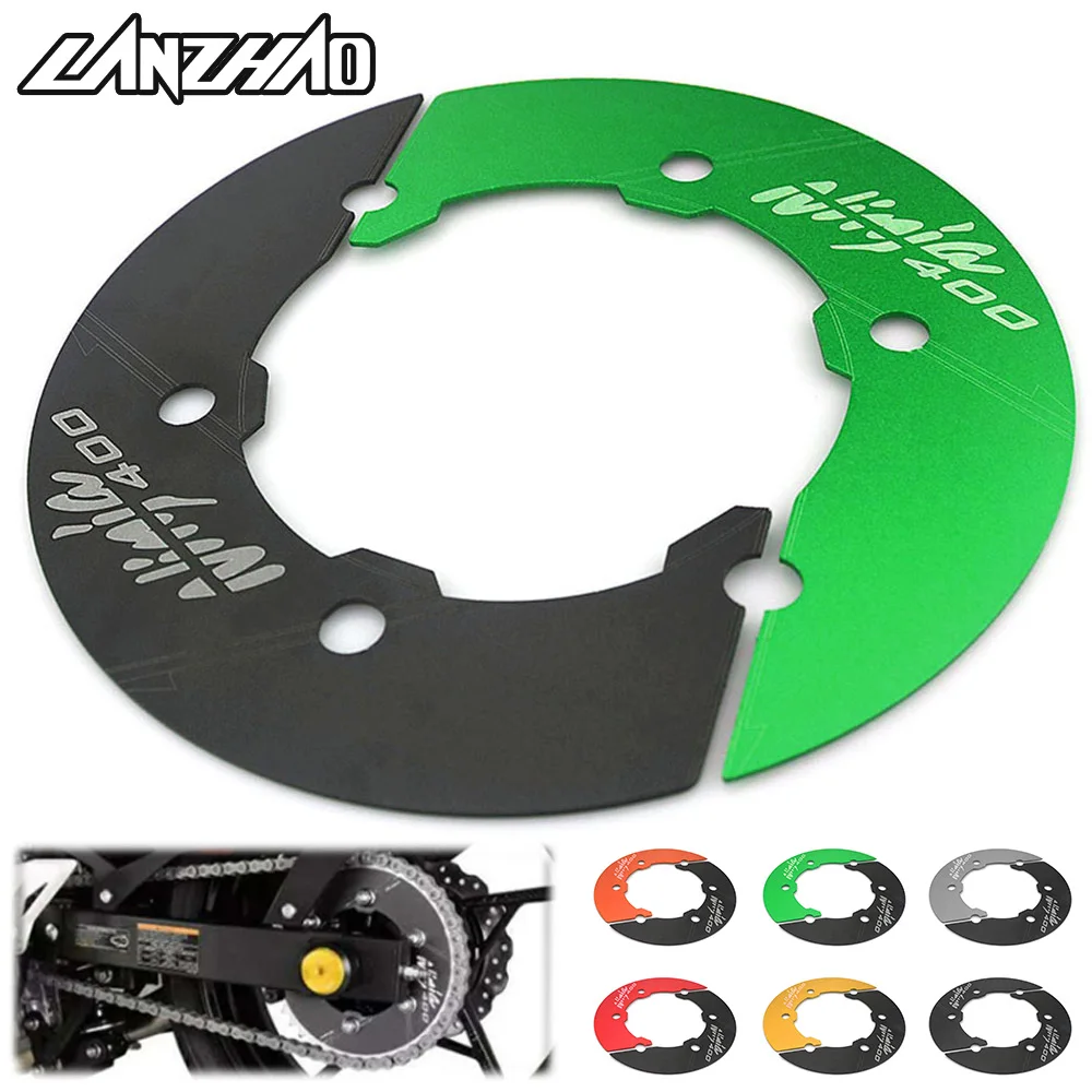 

CNC Aluminum Motorcycle Rear Wheel Sprocket Chain Rotation Gear Cover Guard for Kawasaki Ninja 400 2017 2018 2019