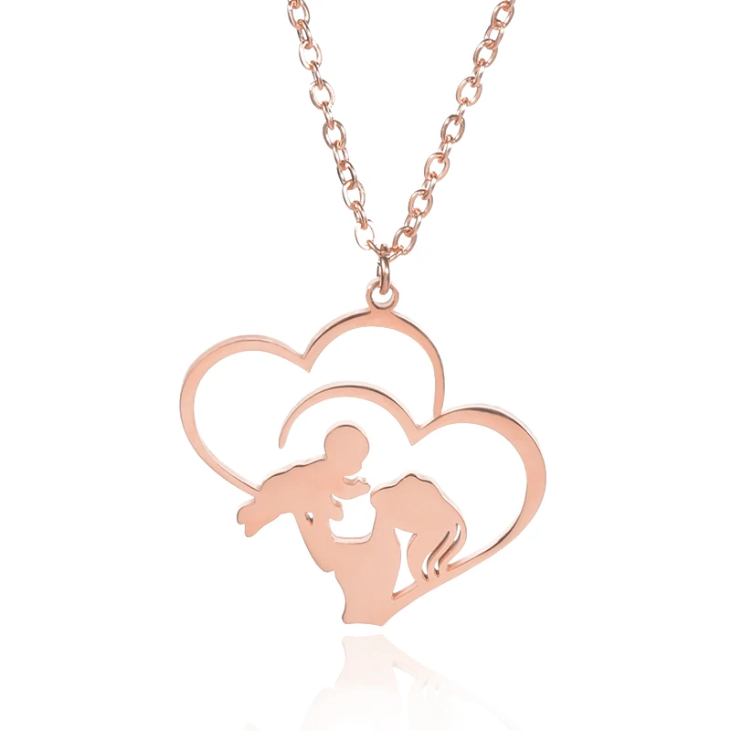 Simple Mama Letter Pendant Necklaces For Mother Golden Stainless Steel Mom Name Choker Necklaces Collier Charming Mother's Gifts