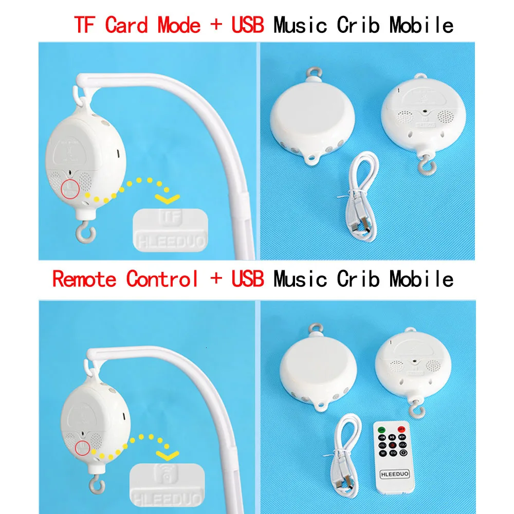 Новая детская кроватка, мобильная вращающаяся детская погремушка, игрушка на батарейках, музыкальная шкатулка для новорожденных, колыбель, игрушечный держатель, детские игрушки 0-12 месяцев