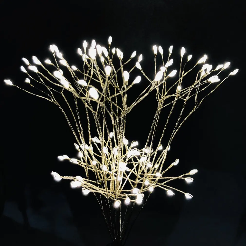 LED Flower Light 150 Lights Decorative Lights Holiday Lights Warm White/Color Light Silver/Copper 1 PCS