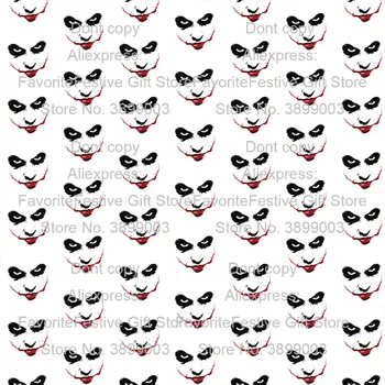 

Horror clown Joker Pennywise Stephen Halloween Party Costumes fabric Diy Patchwork Kids cloth