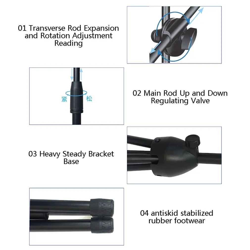 Регулируемая студийная стойка для микрофона подвесная Стрела настольный кронштейн держатель для микрофона ударное крепление