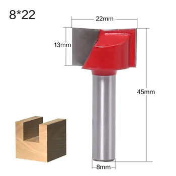 

6Pcs/set 8mm Shank Cleaning Bottom Router Bit Solid Carbide Woodworking Tools Router Bits Accessories