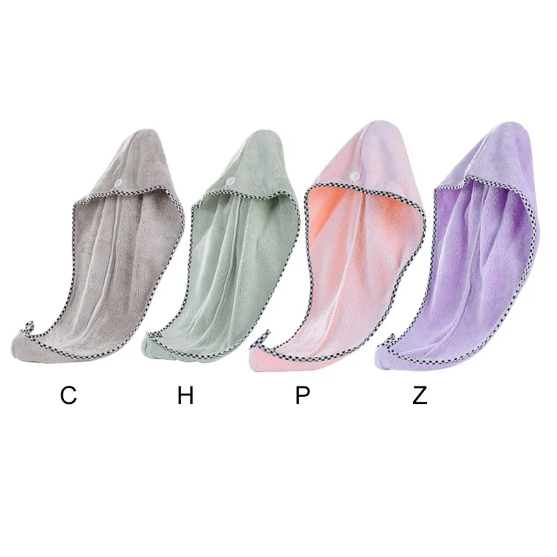 Dry Hair Cap Head Wrap Quickly Dry Hair Wrapped Bathing Towel Thick Shower Cap Coral Velvet Bathing Tools