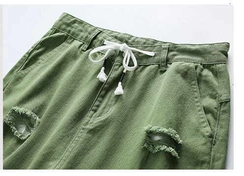2654 2019 осенние джинсы мужские Ins Tide брендовые дырки мужские брюки сплошной цвет прямо, канистра легкие белые строящиеся брюки мужские