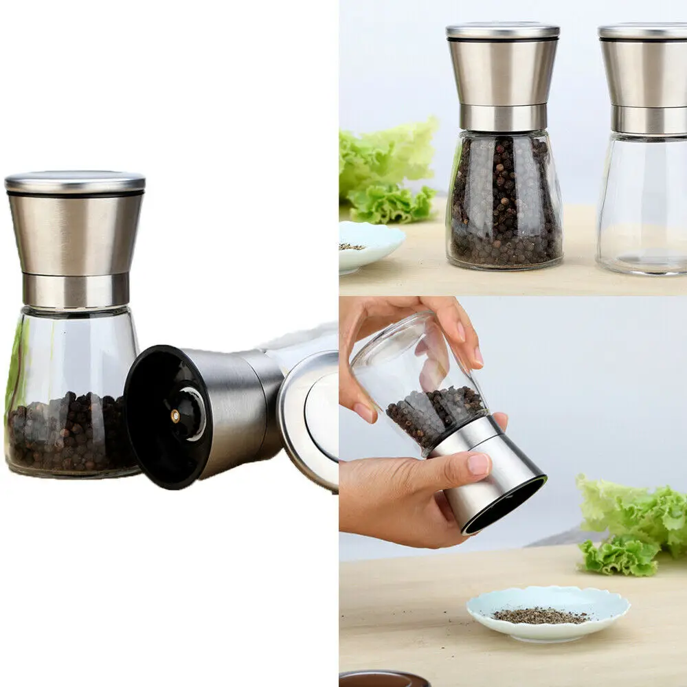 Кухонная мельница ручная для соли и перца набор 1 шейкер специй дробилка из