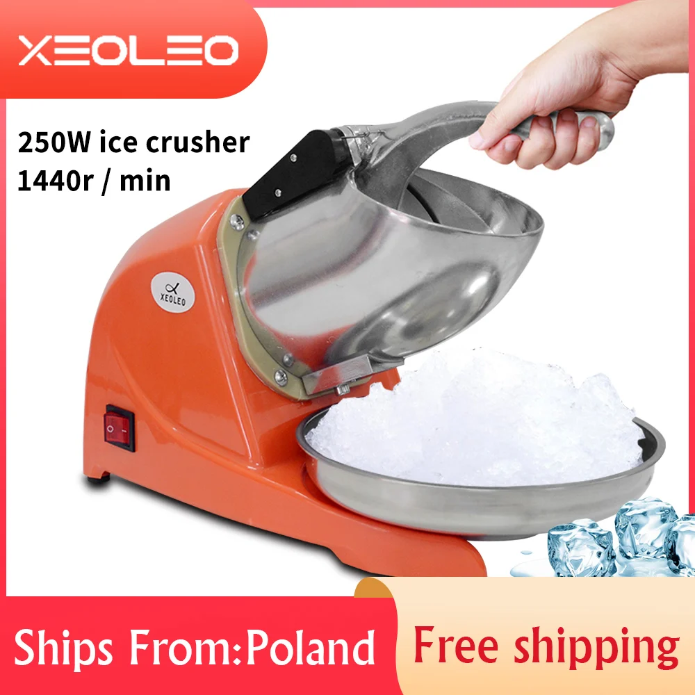 XEOLEO Ice Crusher Multifunctional Electric Automatic Ice Crusher Snow