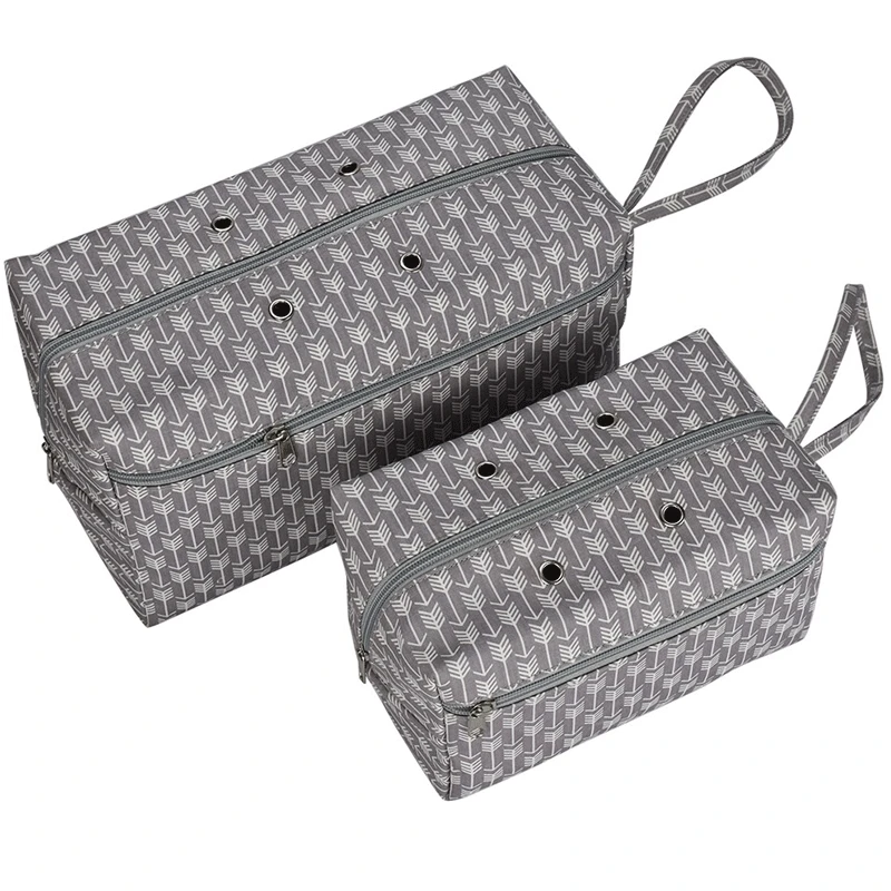 Сумка для хранения пряжи вязание крючком инструмент Tote Органайзер держатель портативный чехол большая емкость сумка для хранения