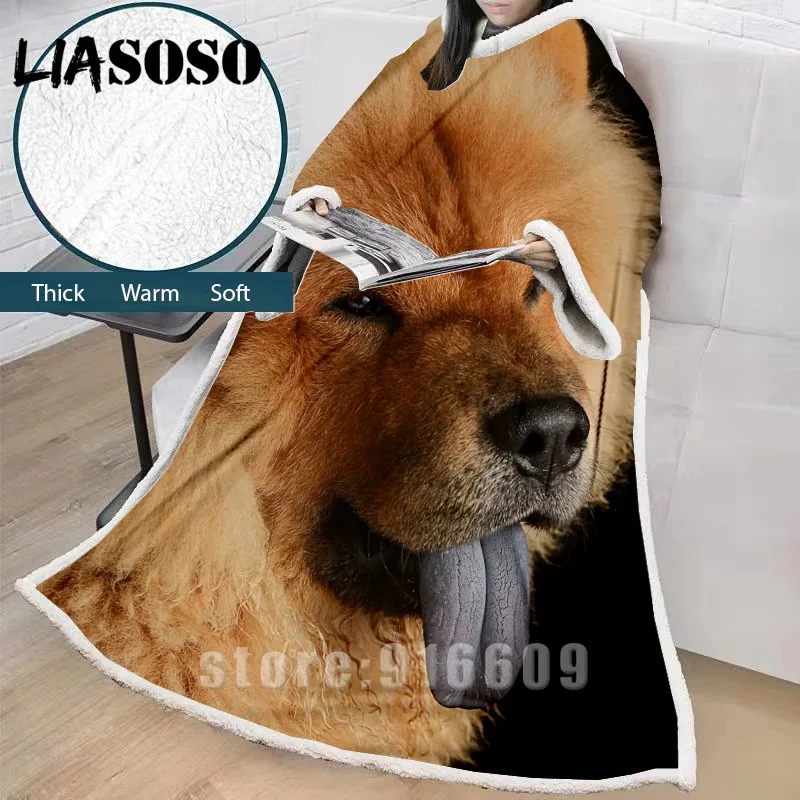 9 LIASOSO зимнее «ленивое» одеяло с 3D принтом в виде собаки, одеяло с рукавами, семейное одеяло, мягкое теплое одеяло, покрывало, одеяло, накидка - Цвет: 9