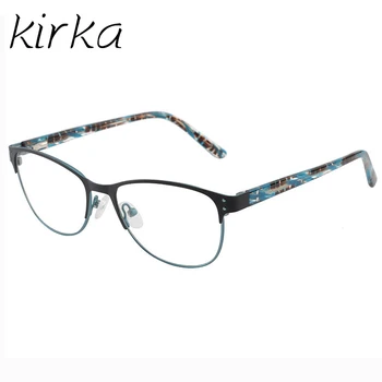 

Kirka Myopia Glasses Frame Women Eyewear Vintage Cat Eye Prescription Eyeglass Frame Spring Hinge Optical Eyeglasses Frame
