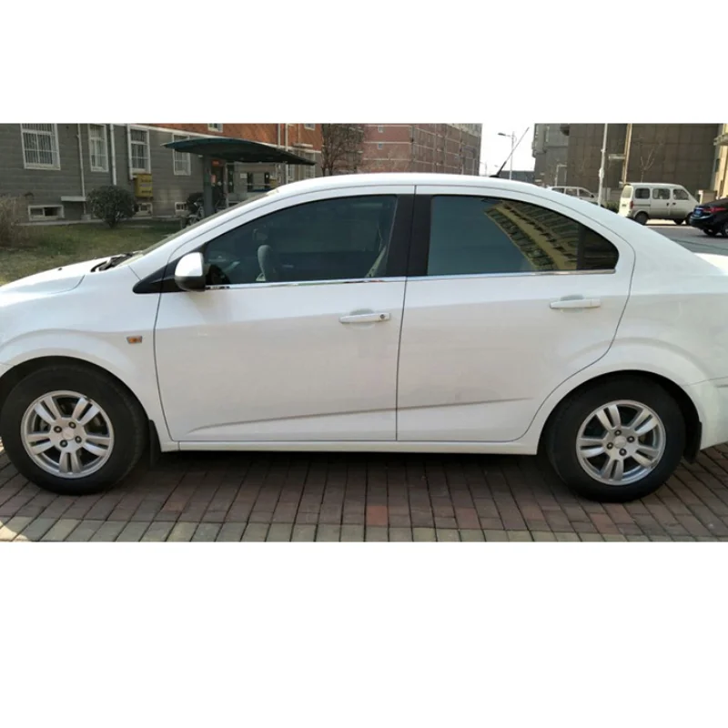 Оконные накладки из нержавеющей стали для chevrolet aveo 2012 2013 2014 2015 2016 2017 2018 Sonic Holden Barina |