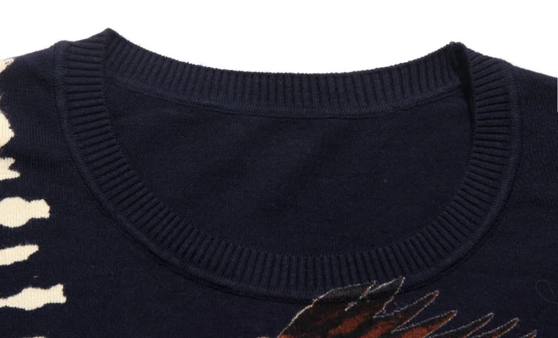 Lente Mens Trui Homme Орел режим печати Trui Mannen Клубная вечеринка выпускной вечер Mannen Doek Gebreide Trui Бизнес Повседневный Erkek Kazak
