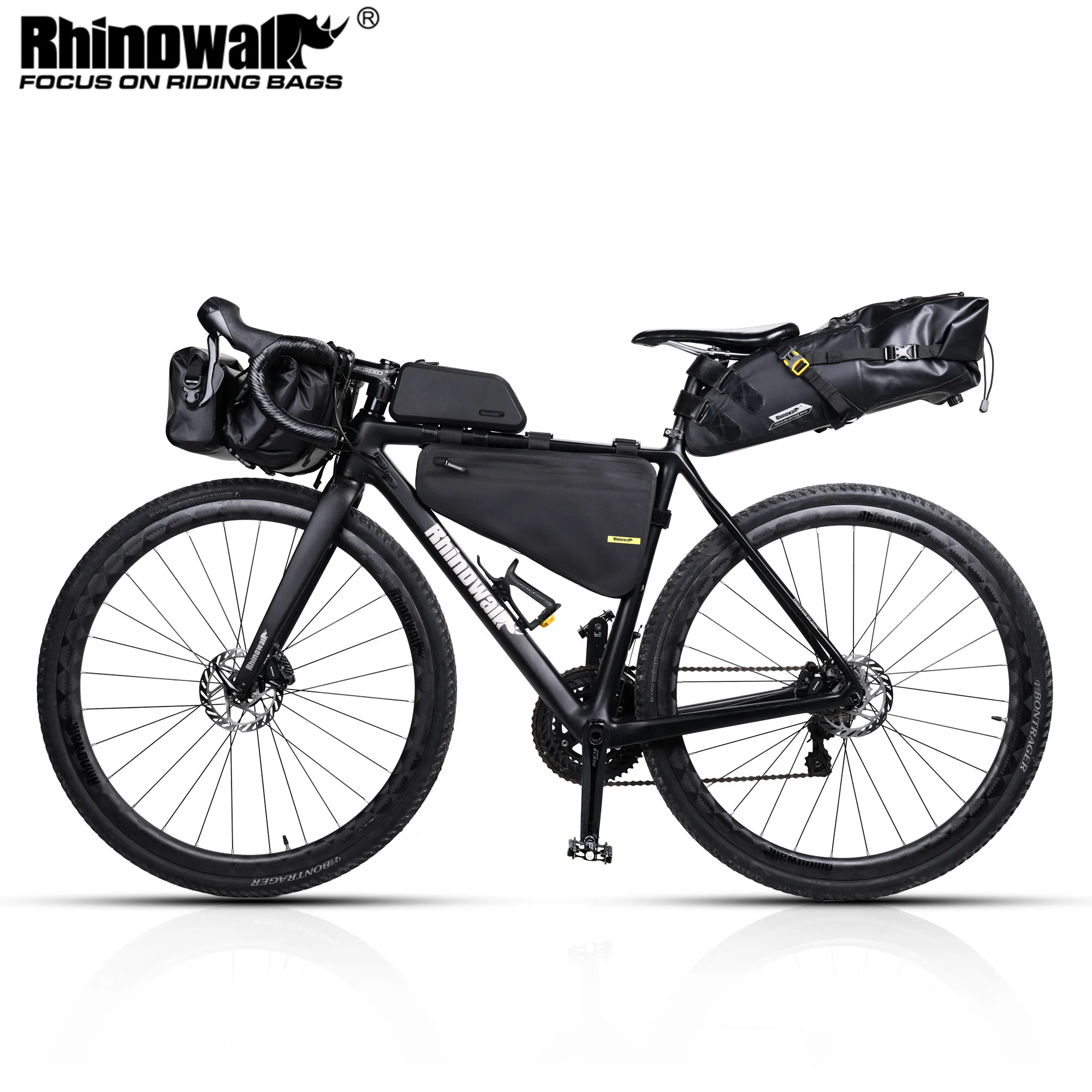 Bicycle Bag ROCKBROS Set Or 1 piece Waterproof Handlebar Pannier Bags Frame Top Tube Bag MTB Saddle Long Distance Cycling